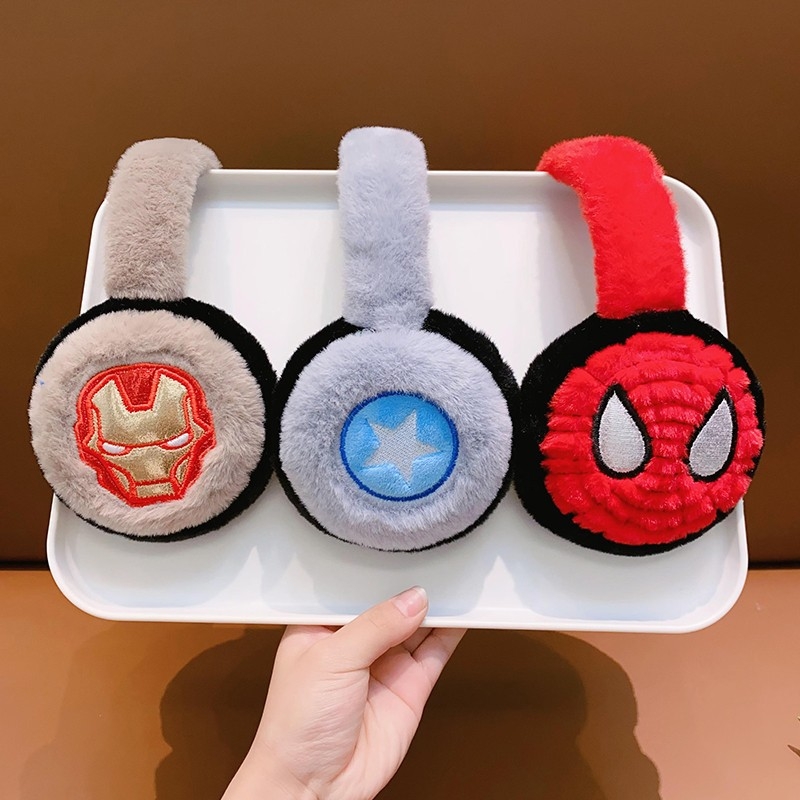 Kisgyerekeknek szóló EarMuffs rajzfilm mintával – melegek, szélállóak, kültéri téli használatra, Koreai stílus, alap