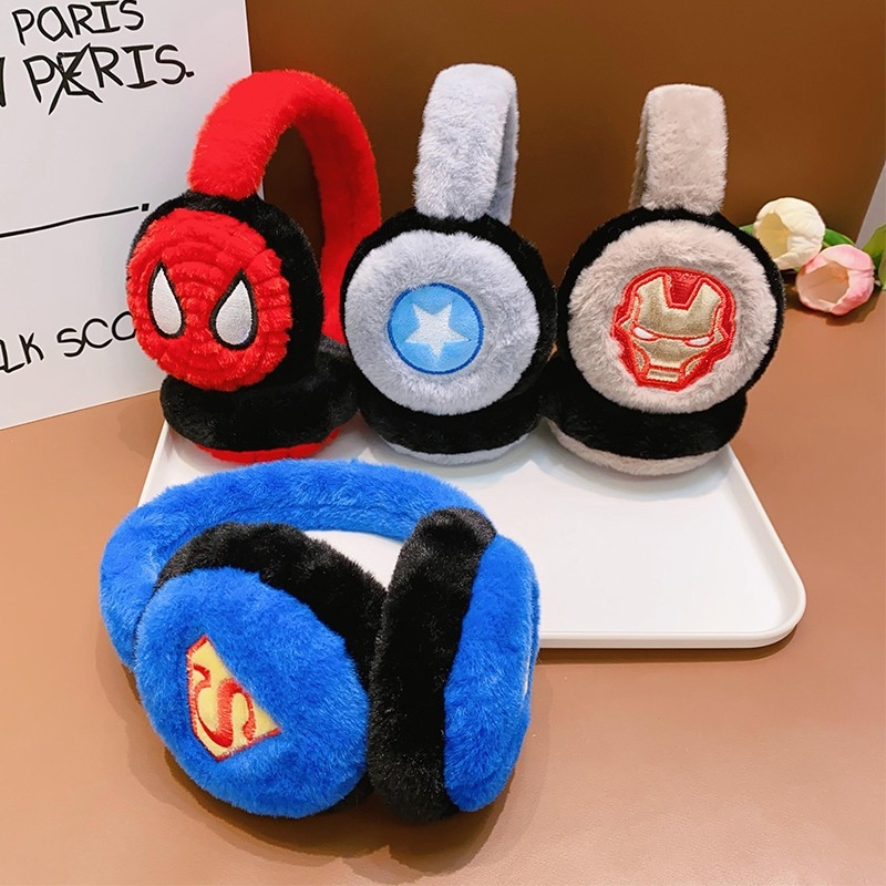 Kisgyerekeknek szóló EarMuffs rajzfilm mintával – melegek, szélállóak, kültéri téli használatra, Koreai stílus, alap