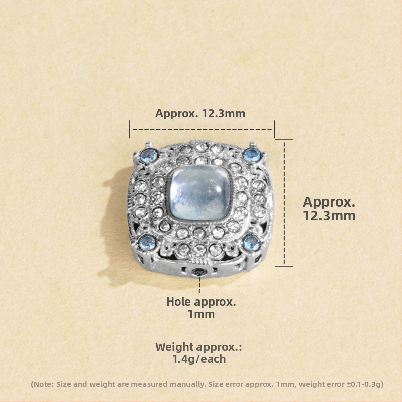 DIY dodaci za nakit: srebrne 925 spacer kuglice privjesak, elektroplatiranje, Silver Love, retro stil