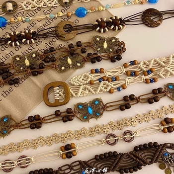 Vintage bohemiska tauriņ motīva jostas ķēde, etniska dekoratīva stila • Unisex • Metāla • Vasarai • Pavasara 2025 izlaišana • Jauniešiem