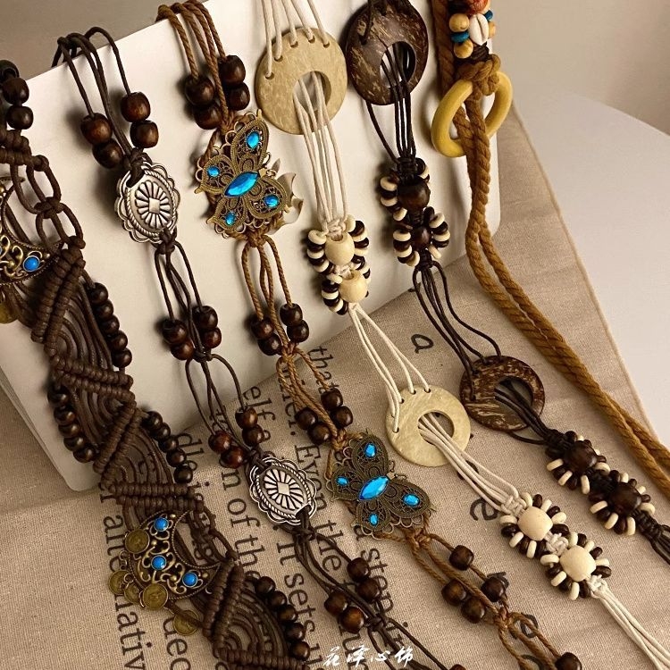 Vintage bohemiska tauriņ motīva jostas ķēde, etniska dekoratīva stila • Unisex • Metāla • Vasarai • Pavasara 2025 izlaišana • Jauniešiem