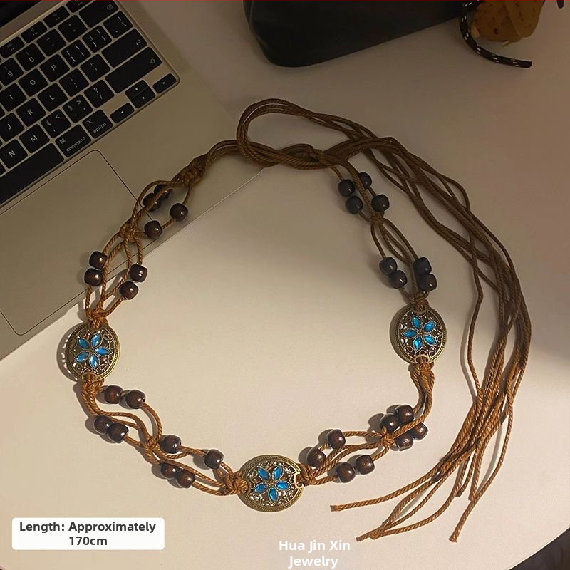 Vintage bohemiska tauriņ motīva jostas ķēde, etniska dekoratīva stila • Unisex • Metāla • Vasarai • Pavasara 2025 izlaišana • Jauniešiem