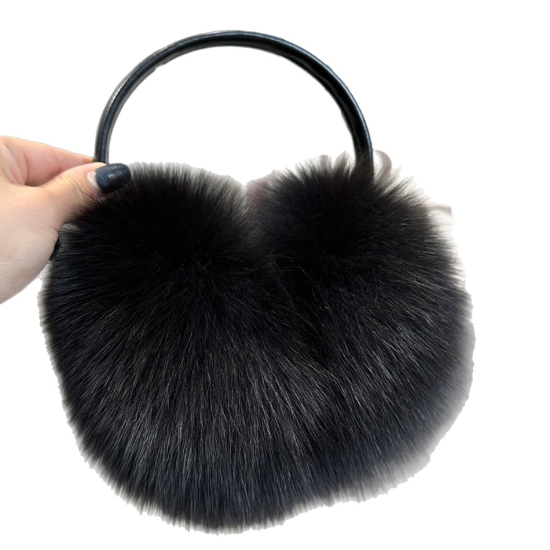 Ušne maskice, zimski stil, prava lisica dlaka, unisex, za vanjsku upotrebu, održavaju toplinu (Unisex, Odrasli) (Lisica dlaka) (Zima) (Vanjska upotreba) (Održavaju toplinu)