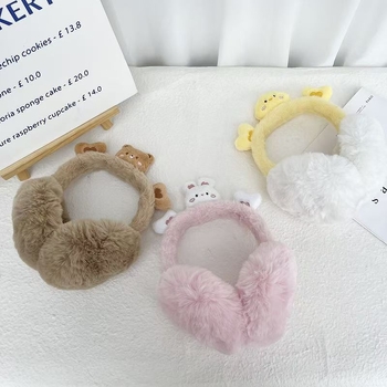 Panda γούνινα καπάκια αυτιών — πτυσσόμενα για το χειμώνα, για ενήλικες γυναίκες