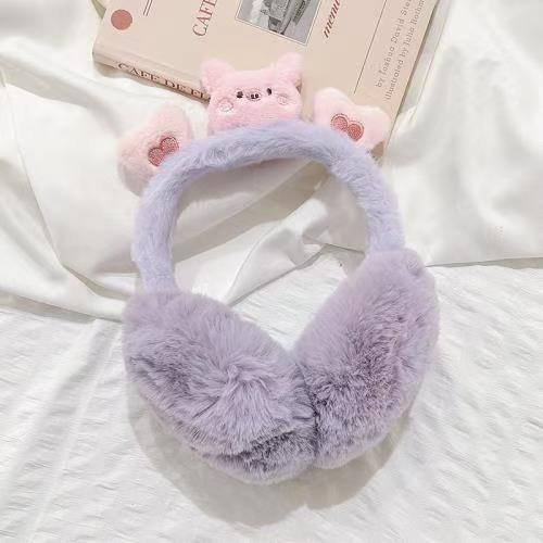 Panda γούνινα καπάκια αυτιών — πτυσσόμενα για το χειμώνα, για ενήλικες γυναίκες