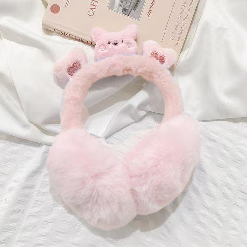 Panda γούνινα καπάκια αυτιών — πτυσσόμενα για το χειμώνα, για ενήλικες γυναίκες
