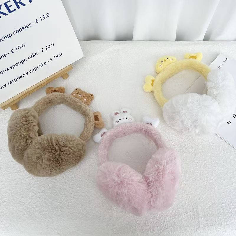 Panda γούνινα καπάκια αυτιών — πτυσσόμενα για το χειμώνα, για ενήλικες γυναίκες