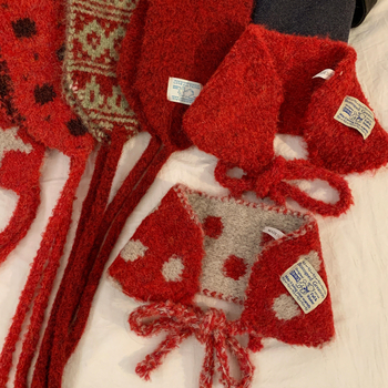 Protecții de urechi tricotate cu fular pentru gât – pentru femei, pliabile, versatile, protecție pentru urechi de iarnă