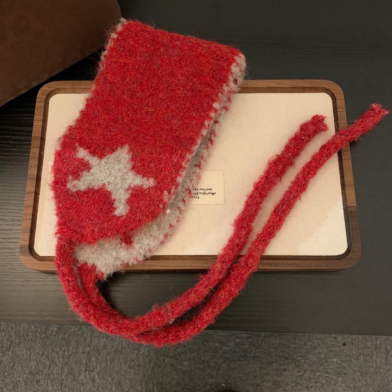 Protecții de urechi tricotate cu fular pentru gât – pentru femei, pliabile, versatile, protecție pentru urechi de iarnă