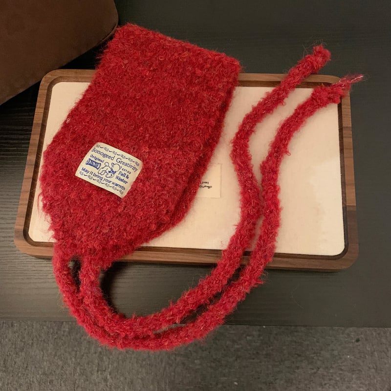 Protecții de urechi tricotate cu fular pentru gât – pentru femei, pliabile, versatile, protecție pentru urechi de iarnă