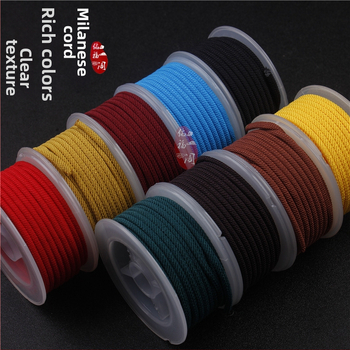 4 mm pleteni šnuron za narukvice, crvena, ručna izrada, unisex, Milan vlakno, šnura za privjesak, etno retro stil