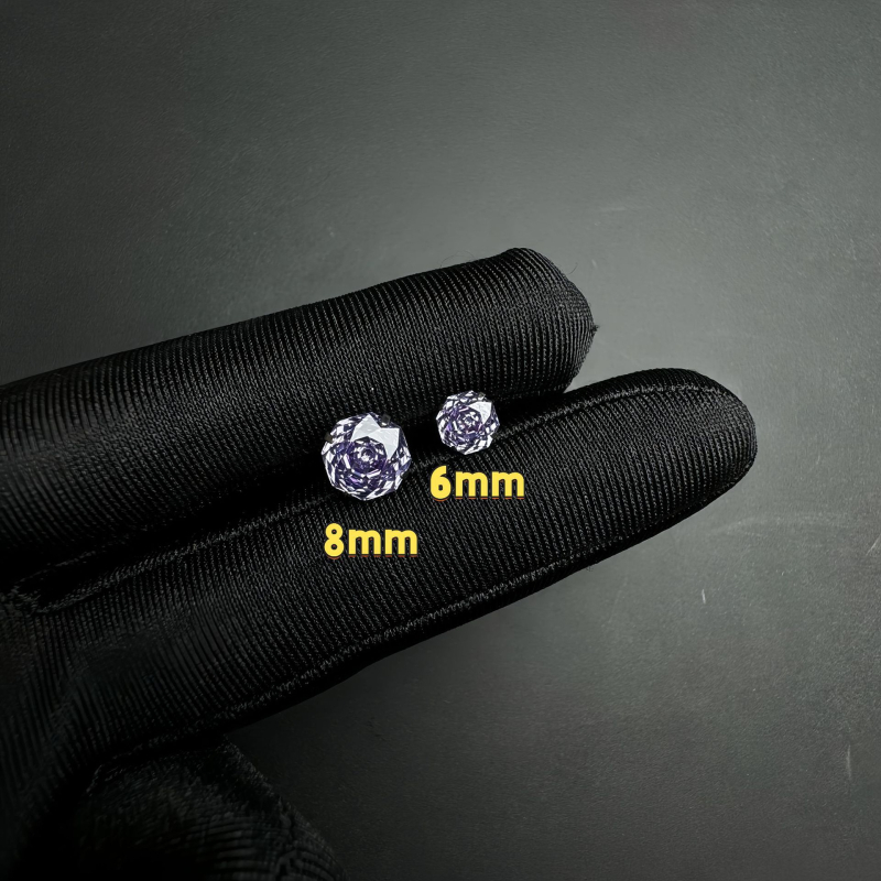 G23 titániumötvözetű geometriai formájú fülbevaló cirkón díszítéssel, titan fülpálcával