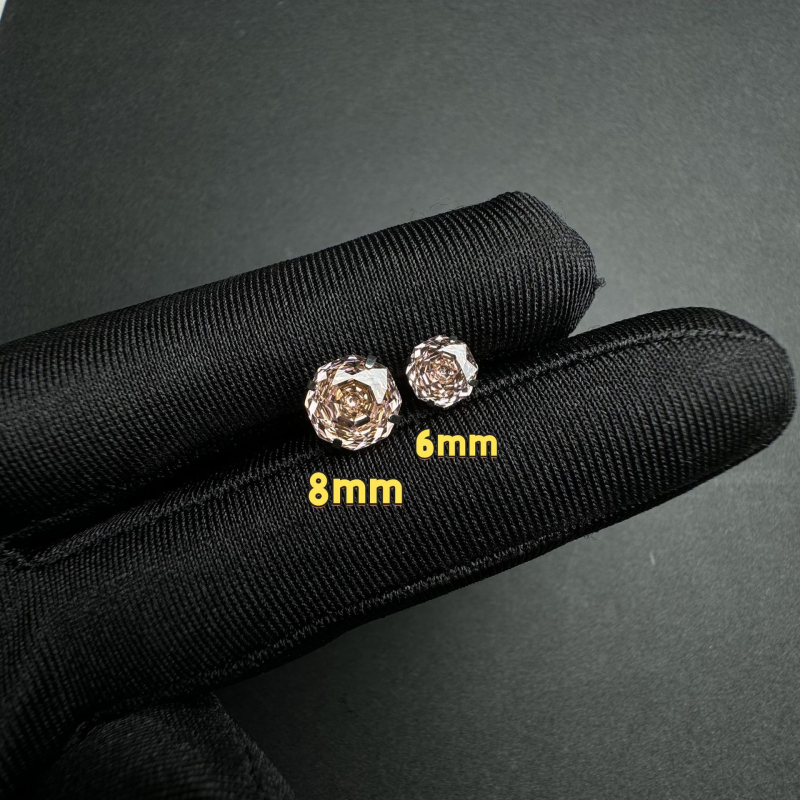 G23 titániumötvözetű geometriai formájú fülbevaló cirkón díszítéssel, titan fülpálcával