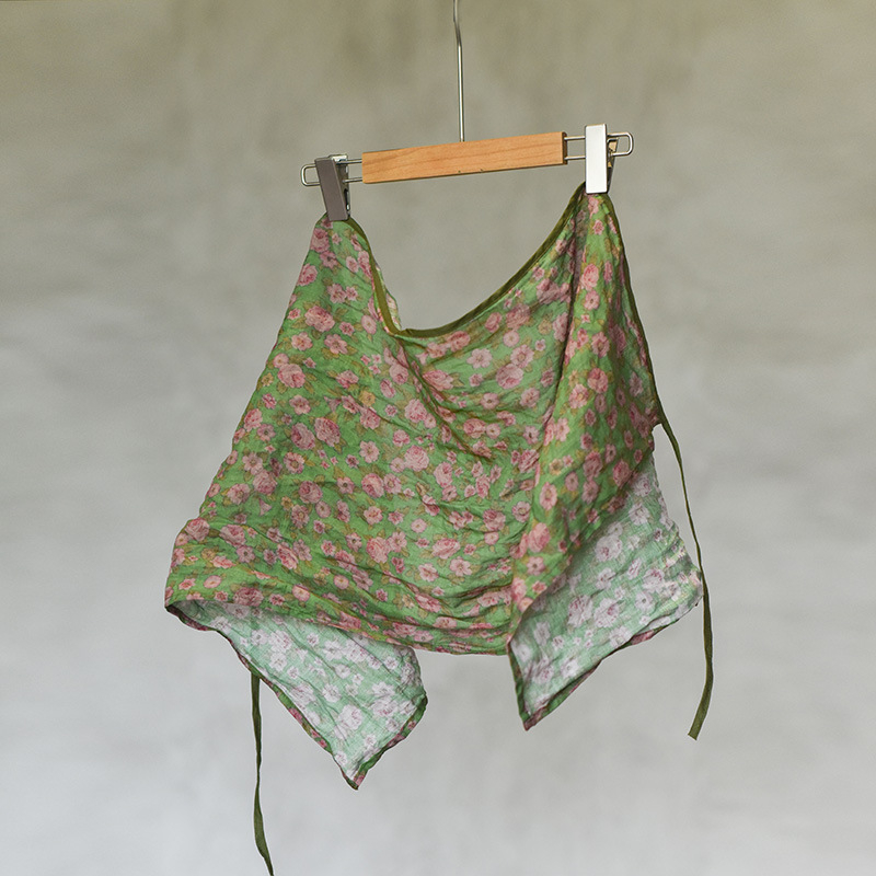 Jednodelna pregača s digitalnim otiskom na tkanini, pravokutni oblik, serija Mala pregača, ženski stil književnost i umjetnost