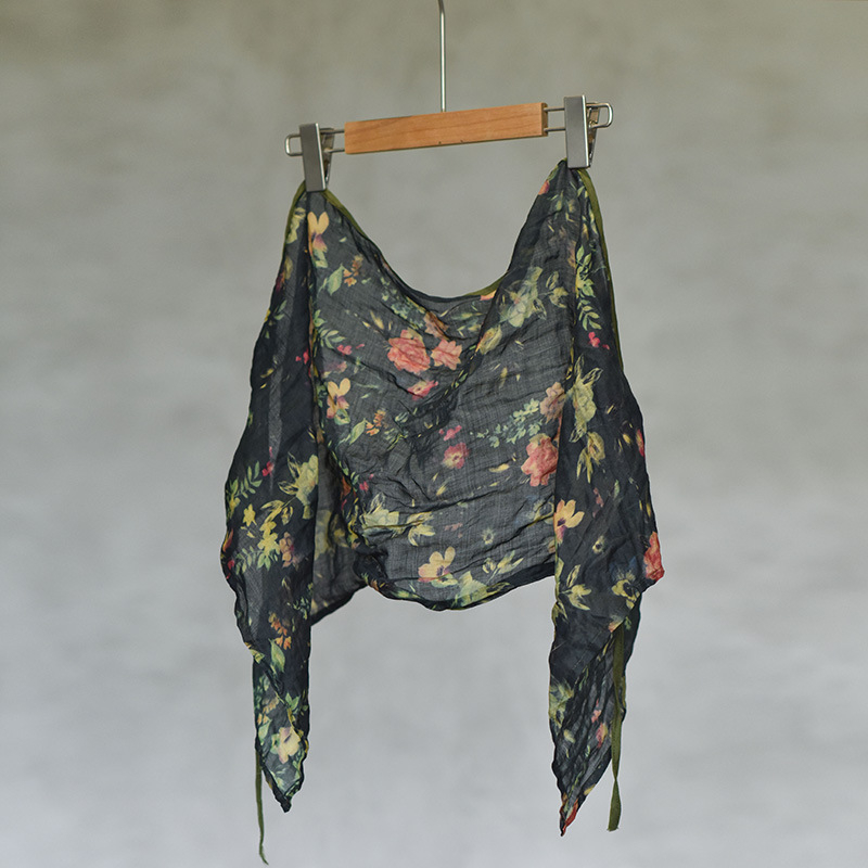 Jednodelna pregača s digitalnim otiskom na tkanini, pravokutni oblik, serija Mala pregača, ženski stil književnost i umjetnost