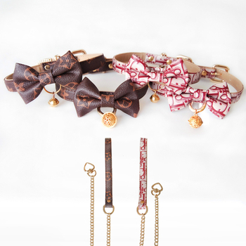 Unisex choker su varpeliu, PU medžiaga, šoninė grandinė