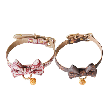 Unisex choker su varpeliu, PU medžiaga, šoninė grandinė