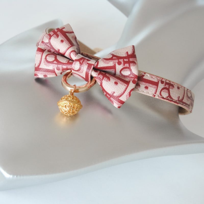 Unisex choker su varpeliu, PU medžiaga, šoninė grandinė