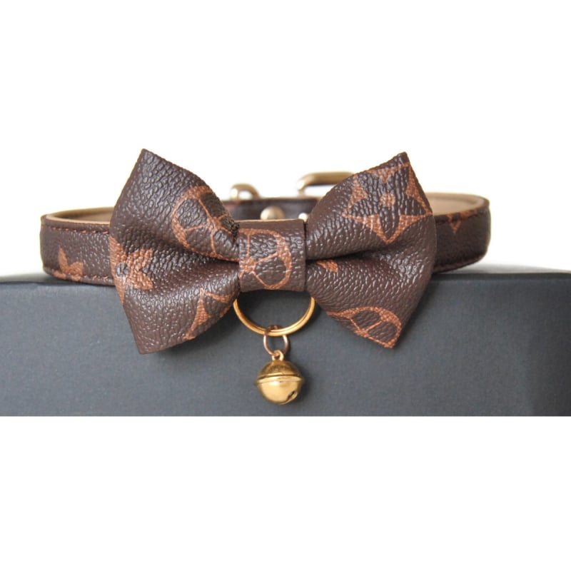 Unisex choker su varpeliu, PU medžiaga, šoninė grandinė