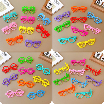 10-частен комплект детски рамки за очила без лещи, пълна рамка от смола, UV380 защита.