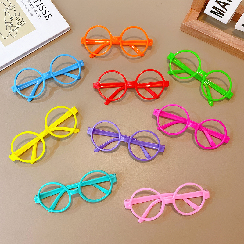 10-частен комплект детски рамки за очила без лещи, пълна рамка от смола, UV380 защита.