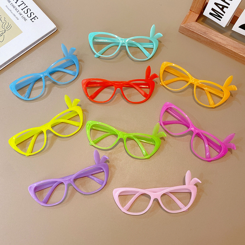 10-частен комплект детски рамки за очила без лещи, пълна рамка от смола, UV380 защита.