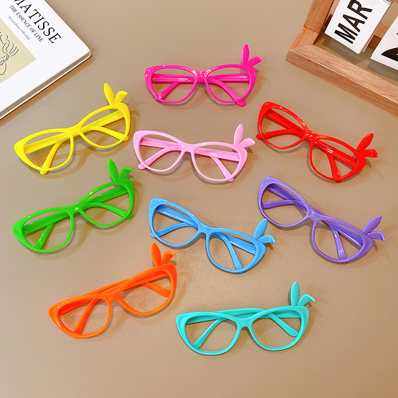 10-частен комплект детски рамки за очила без лещи, пълна рамка от смола, UV380 защита.