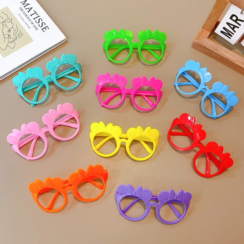 10-частен комплект детски рамки за очила без лещи, пълна рамка от смола, UV380 защита.