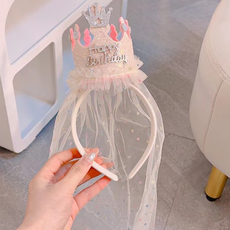 Meitenes dzimšanas dienas cepure ar plīvuru – fotorekvizīts ballītei (Zīmols: Other; Materiāls: Other; IP atļauja: Nē; Pasākums: Dzimšanas diena; Kategorija: Dzimšanas dienas cepure)