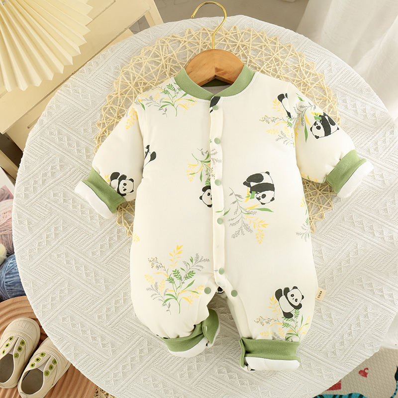 Overal de bebeluți din bumbac, mâneci lungi, unisex, stil coreean, 100% bumbac, pentru primăvară și toamnă