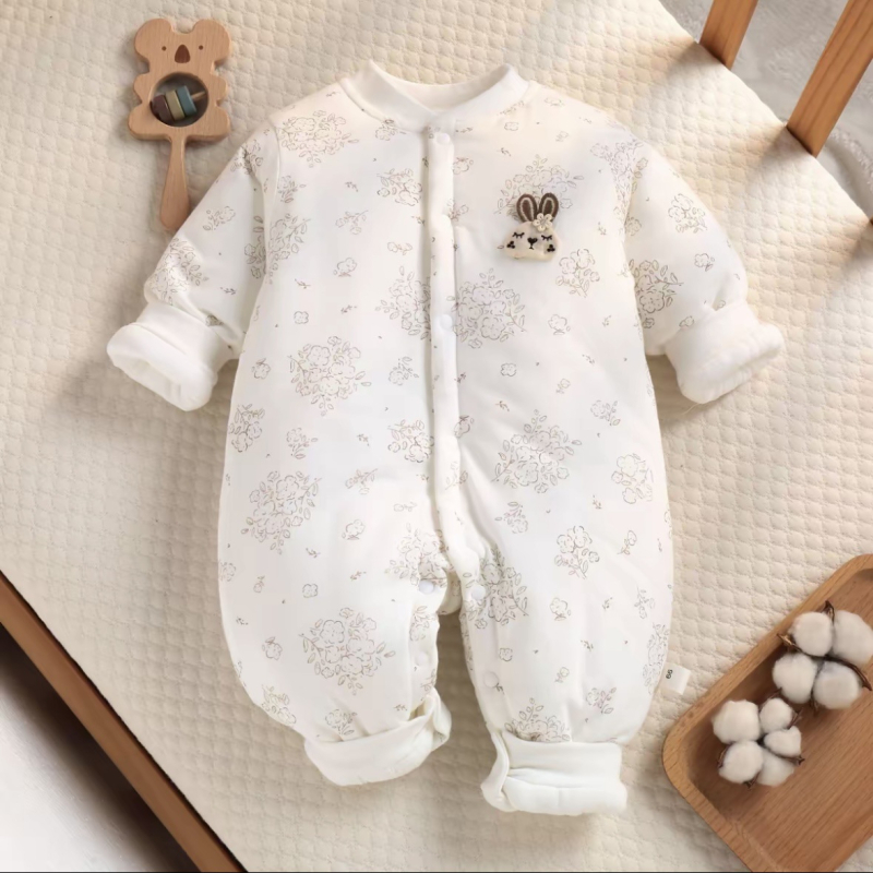 Overal de bebeluți din bumbac, mâneci lungi, unisex, stil coreean, 100% bumbac, pentru primăvară și toamnă