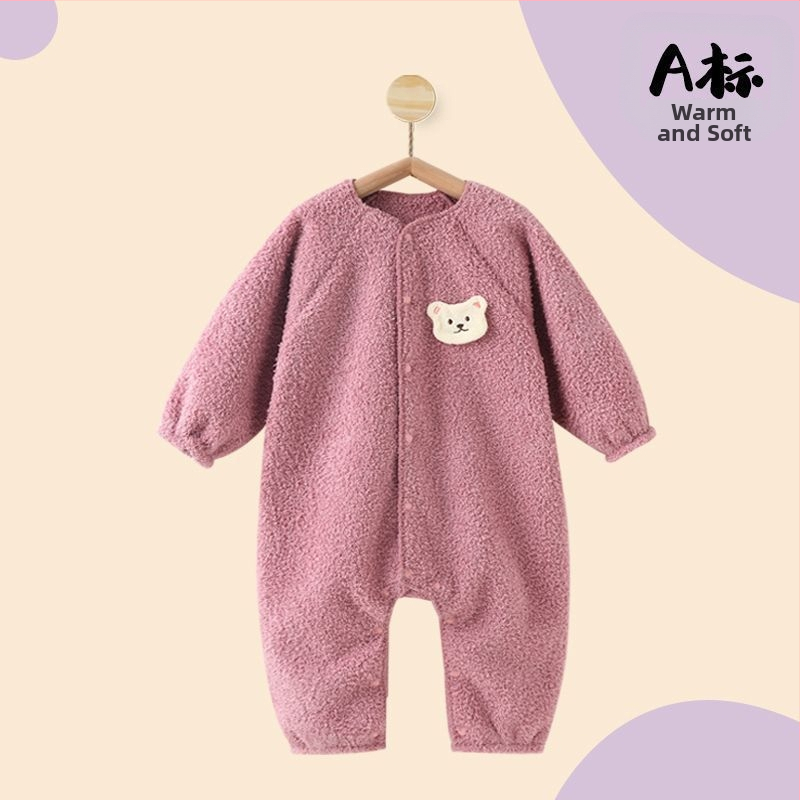 Bērnu kombinezonā ar lāča zīmējumu rudens–ziemas sezonai, zīdaiņiem, 100% poliesteris