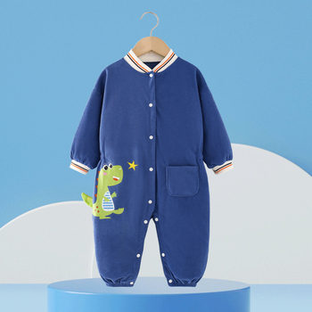 Bērnu vienas daļas rompers, poliesters, garas piedurknes, vecuma grupa 1–3 gadi, ziema pavasaris rudens
