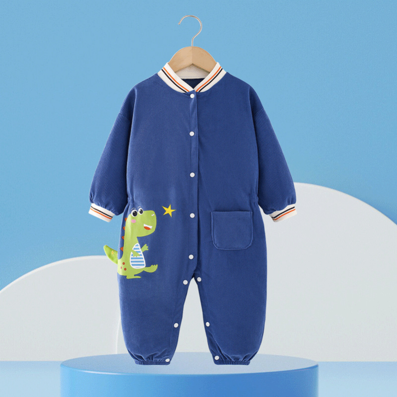 Bērnu vienas daļas rompers, poliesters, garas piedurknes, vecuma grupa 1–3 gadi, ziema pavasaris rudens