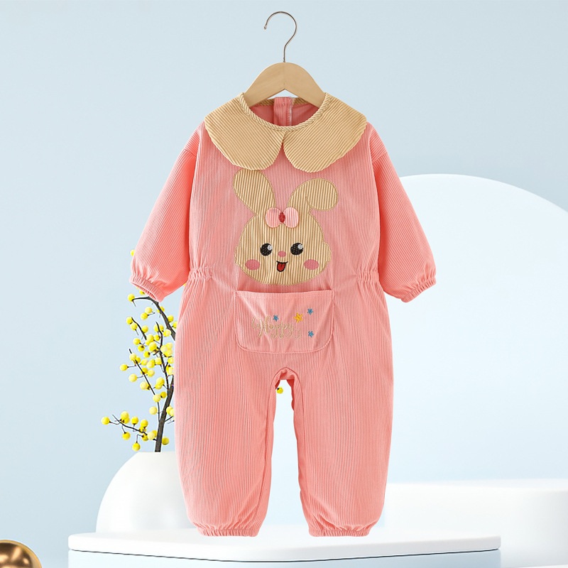 Bērnu vienas daļas rompers, poliesters, garas piedurknes, vecuma grupa 1–3 gadi, ziema pavasaris rudens