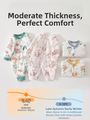 Bērnu kombinezonā ar kokvilnas pildījumu, garas piedurknes, vecums 1–3 gadi, pavasaris-rudens-zima, pogu aizdare