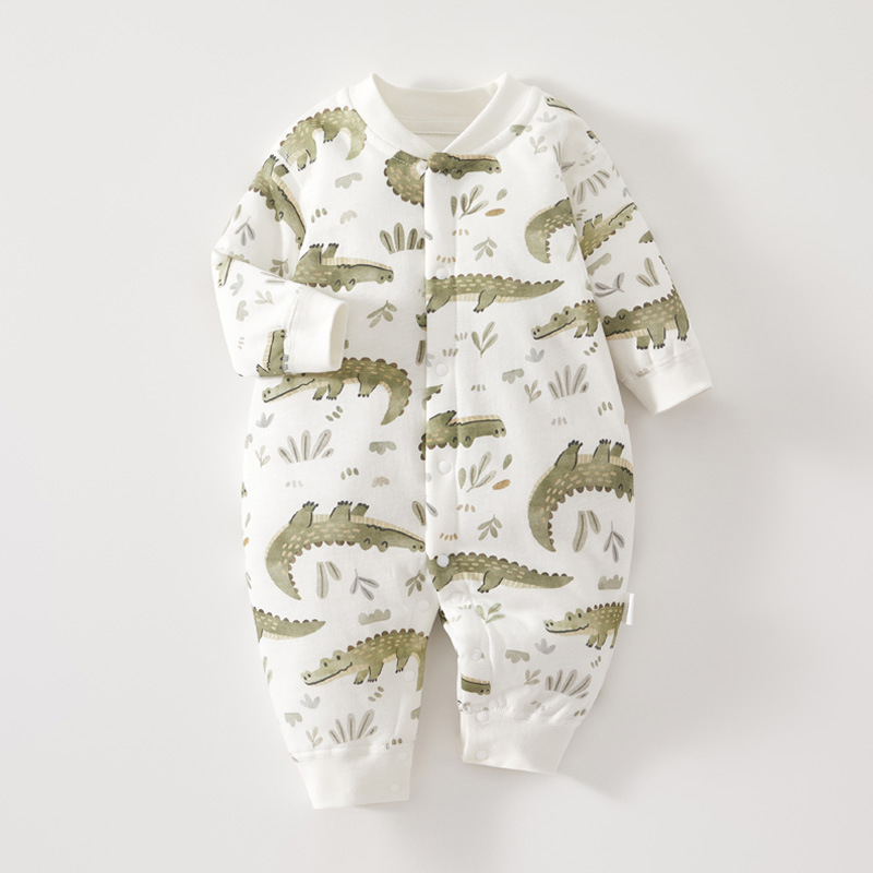 Bērnu kombinezonā ar kokvilnas pildījumu, garas piedurknes, vecums 1–3 gadi, pavasaris-rudens-zima, pogu aizdare