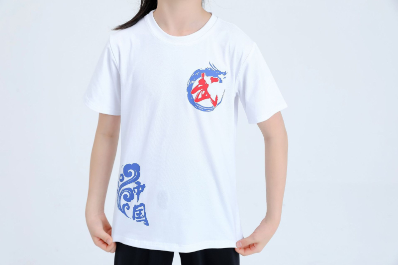 Dječji unisex set za borilačke vještine s lantern hlačama i kratkim rukavima za Kung Fu, Tai Chi i Sanda trening, 95% pamuk, mekana obrada tkanine