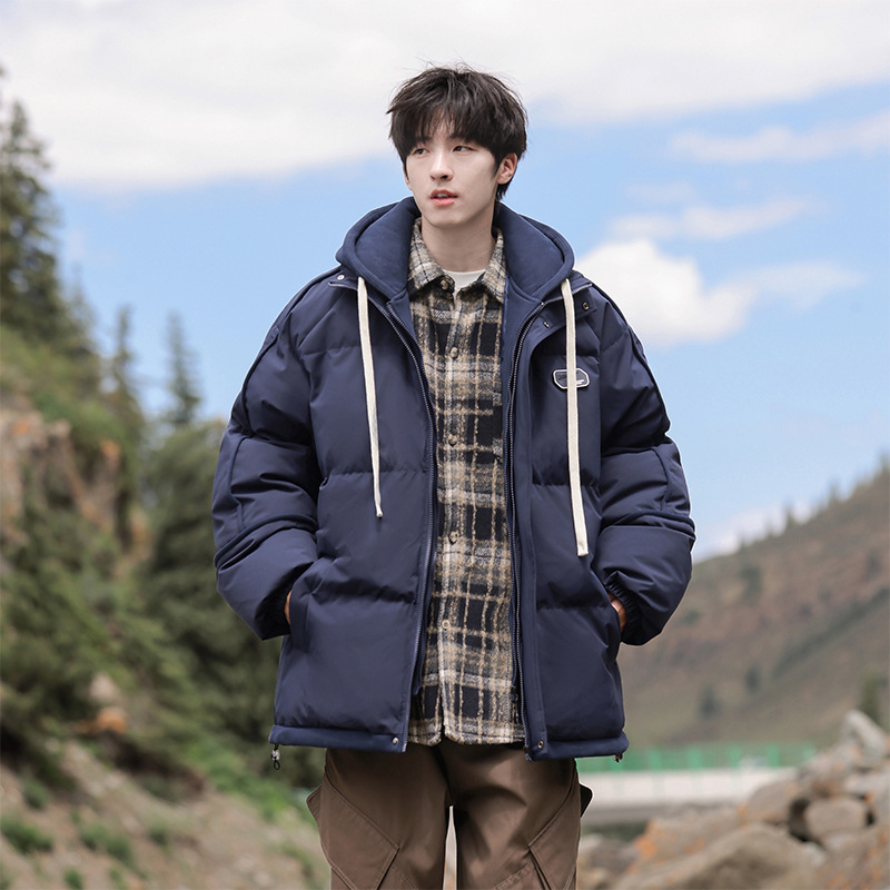 Kokvilnas jaka ar kapuci, mānīgs divdaļīgā stila izskats, audums: Little Oxford, 100% poliesteris, oderējums: kokvilna, pildījums: poliester-kokvilna