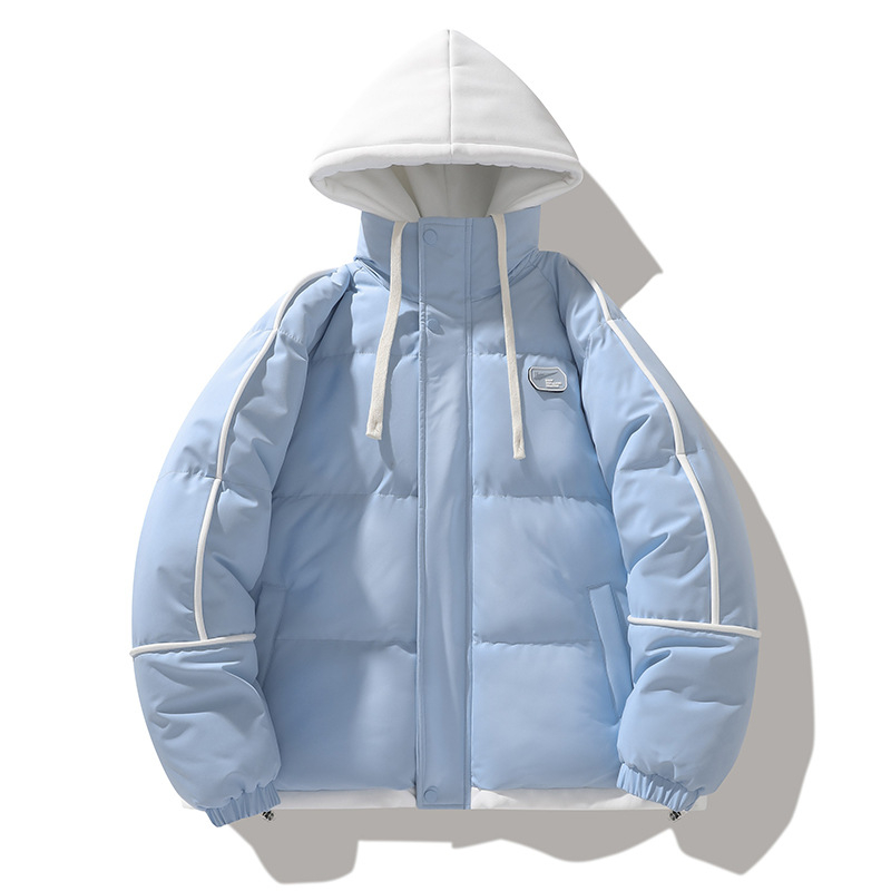 Kokvilnas jaka ar kapuci, mānīgs divdaļīgā stila izskats, audums: Little Oxford, 100% poliesteris, oderējums: kokvilna, pildījums: poliester-kokvilna