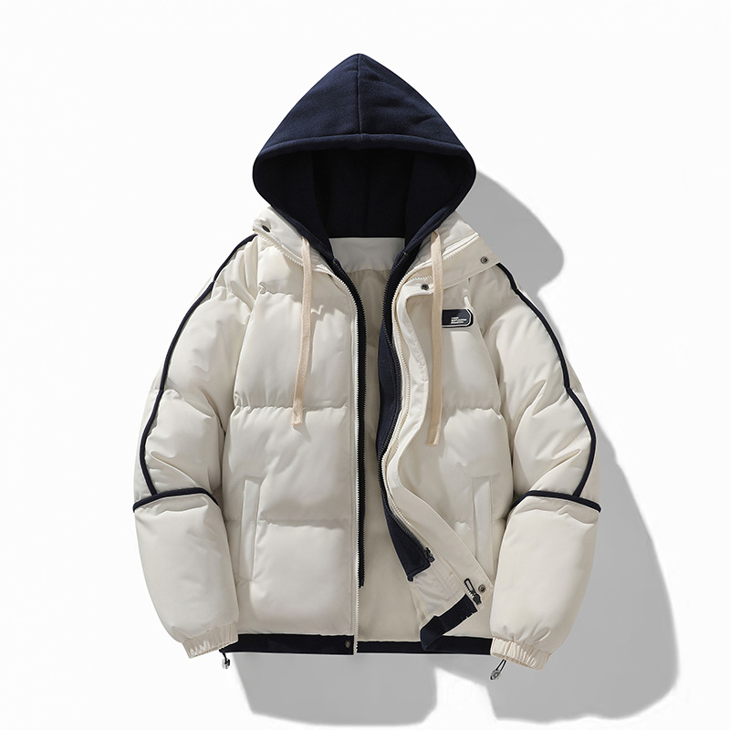 Kokvilnas jaka ar kapuci, mānīgs divdaļīgā stila izskats, audums: Little Oxford, 100% poliesteris, oderējums: kokvilna, pildījums: poliester-kokvilna