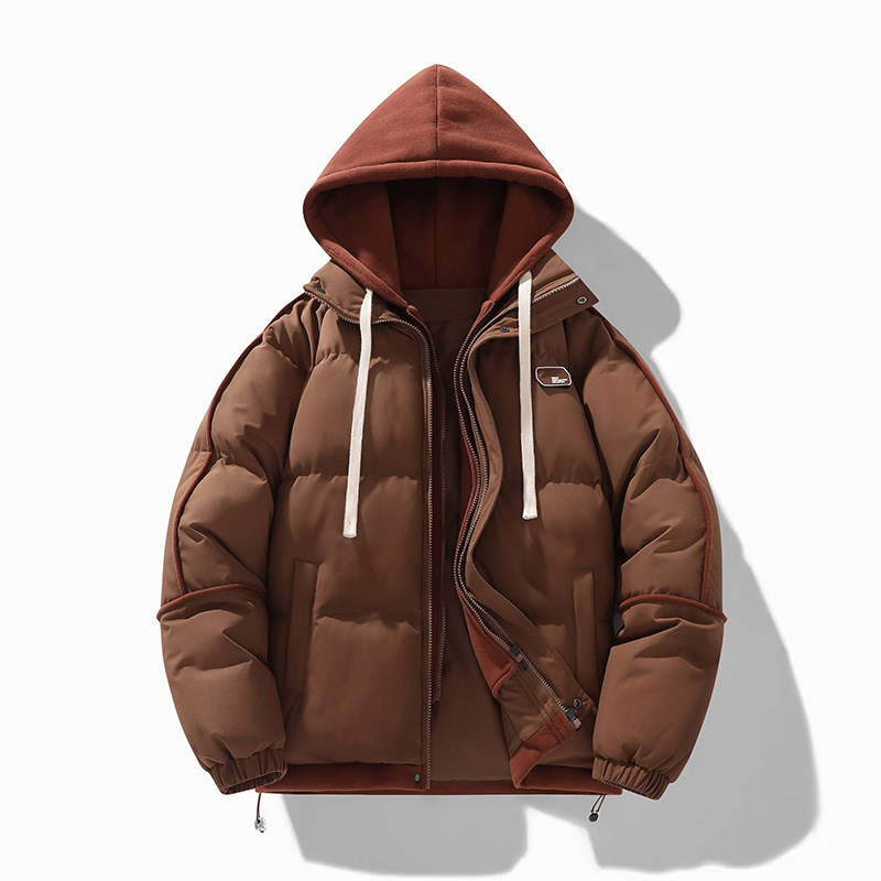 Kokvilnas jaka ar kapuci, mānīgs divdaļīgā stila izskats, audums: Little Oxford, 100% poliesteris, oderējums: kokvilna, pildījums: poliester-kokvilna