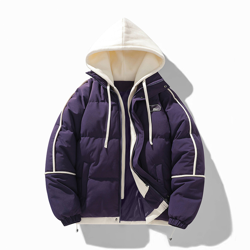 Kokvilnas jaka ar kapuci, mānīgs divdaļīgā stila izskats, audums: Little Oxford, 100% poliesteris, oderējums: kokvilna, pildījums: poliester-kokvilna