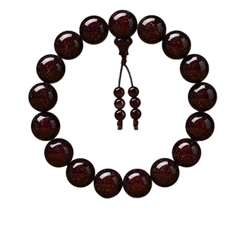 Karkötő – Rosewood gyöngyök, kerek formájú, kézzel készített, 13 darab, új kínai stílus, uniszex.