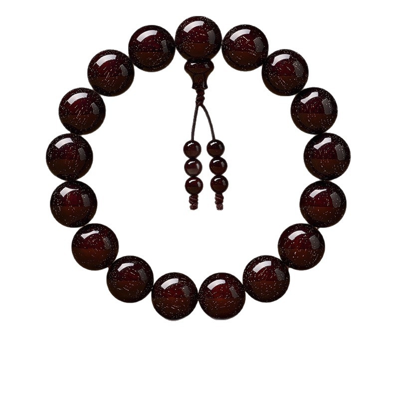 Karkötő – Rosewood gyöngyök, kerek formájú, kézzel készített, 13 darab, új kínai stílus, uniszex.