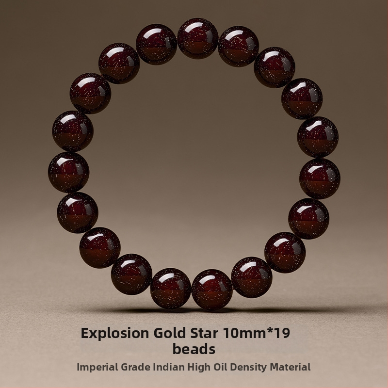 Karkötő – Rosewood gyöngyök, kerek formájú, kézzel készített, 13 darab, új kínai stílus, uniszex.