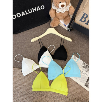 Kamisole ar trijstūra krūtiņām, šaurs griezums, kokvilna 95%+, sieviešu vasaras top 2025