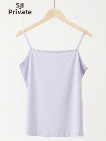 Slim-fit bez piedurknēm camisole tops, kokvilnas-viskozes maisījums, ultratīras plecu siksnas, garums 50–65 cm, rudens 2025 izlaidums