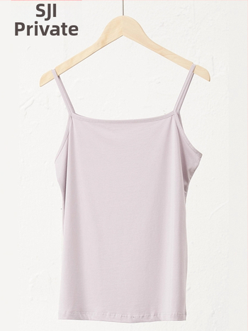 Slim-fit bez piedurknēm camisole tops, kokvilnas-viskozes maisījums, ultratīras plecu siksnas, garums 50–65 cm, rudens 2025 izlaidums