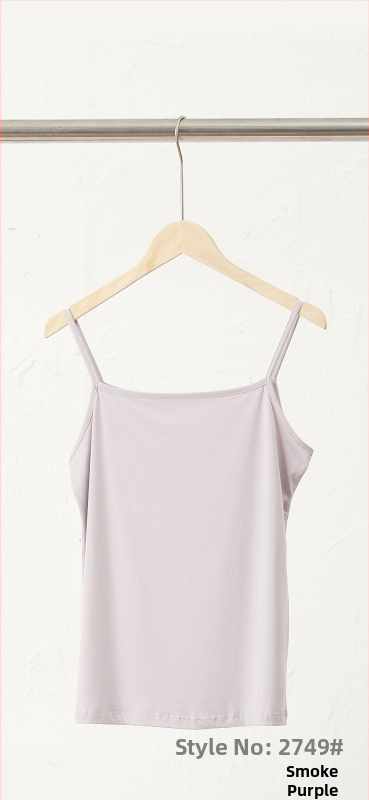 Slim-fit bez piedurknēm camisole tops, kokvilnas-viskozes maisījums, ultratīras plecu siksnas, garums 50–65 cm, rudens 2025 izlaidums